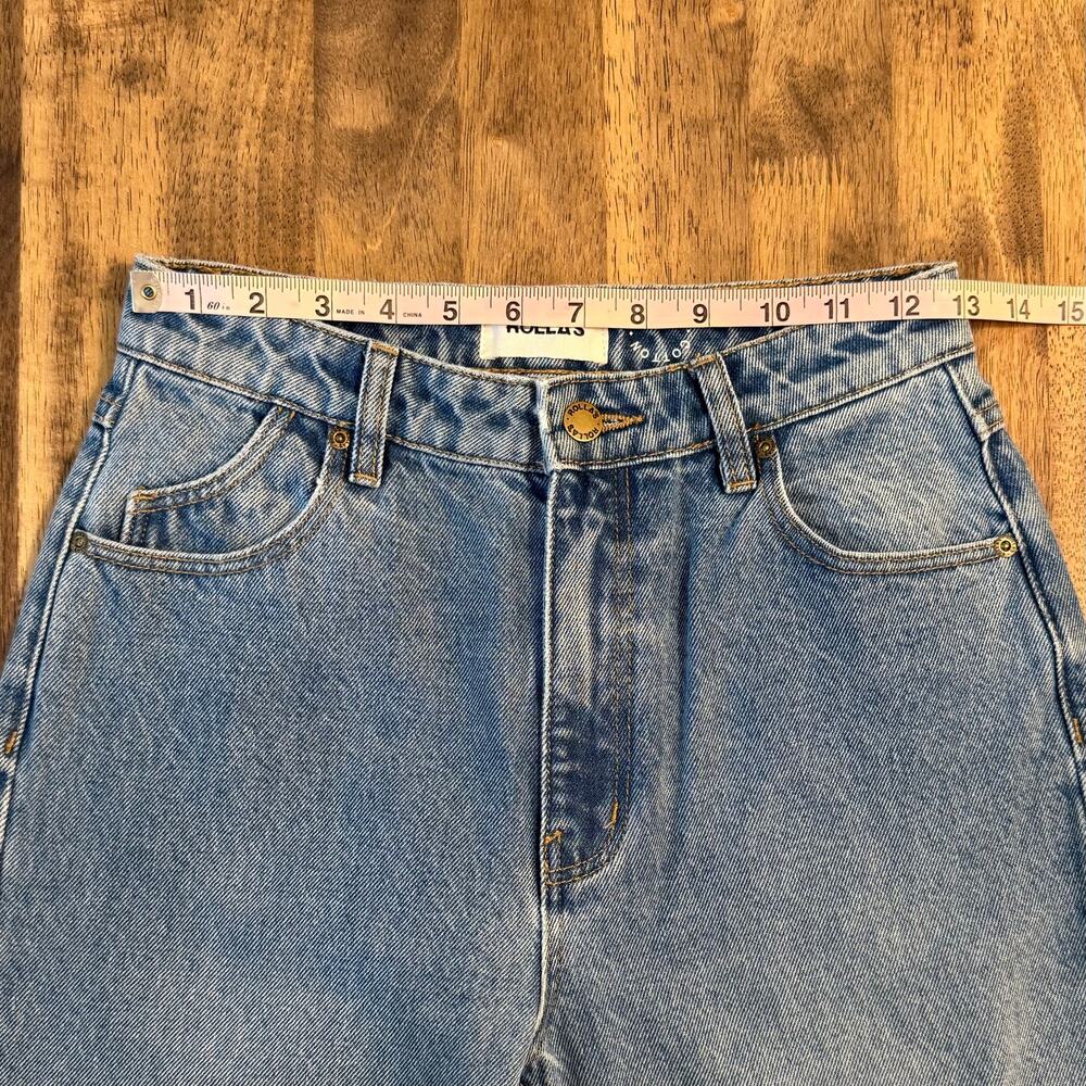 ROLLA’S Jean Eastcoast Flare High-Rise Distressed Denim Blue Women US 26, AUS 8 - Picture 5 of 10
